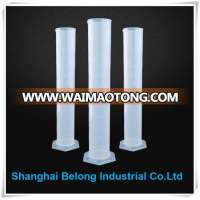 IBELONG laboratory 10ml 25ml 50ml 100ml 250ml 500ml 1000ml 2000ml graduated plastic measuring cylinder manufacture