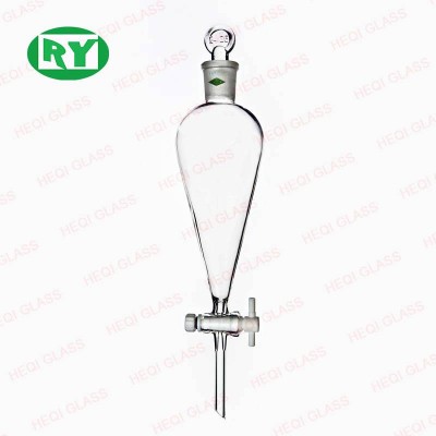 60ml 125ml 250ml 500ml 1000ml 2000ml Ptfe Stopcock Pear-shape Separatory Funnel